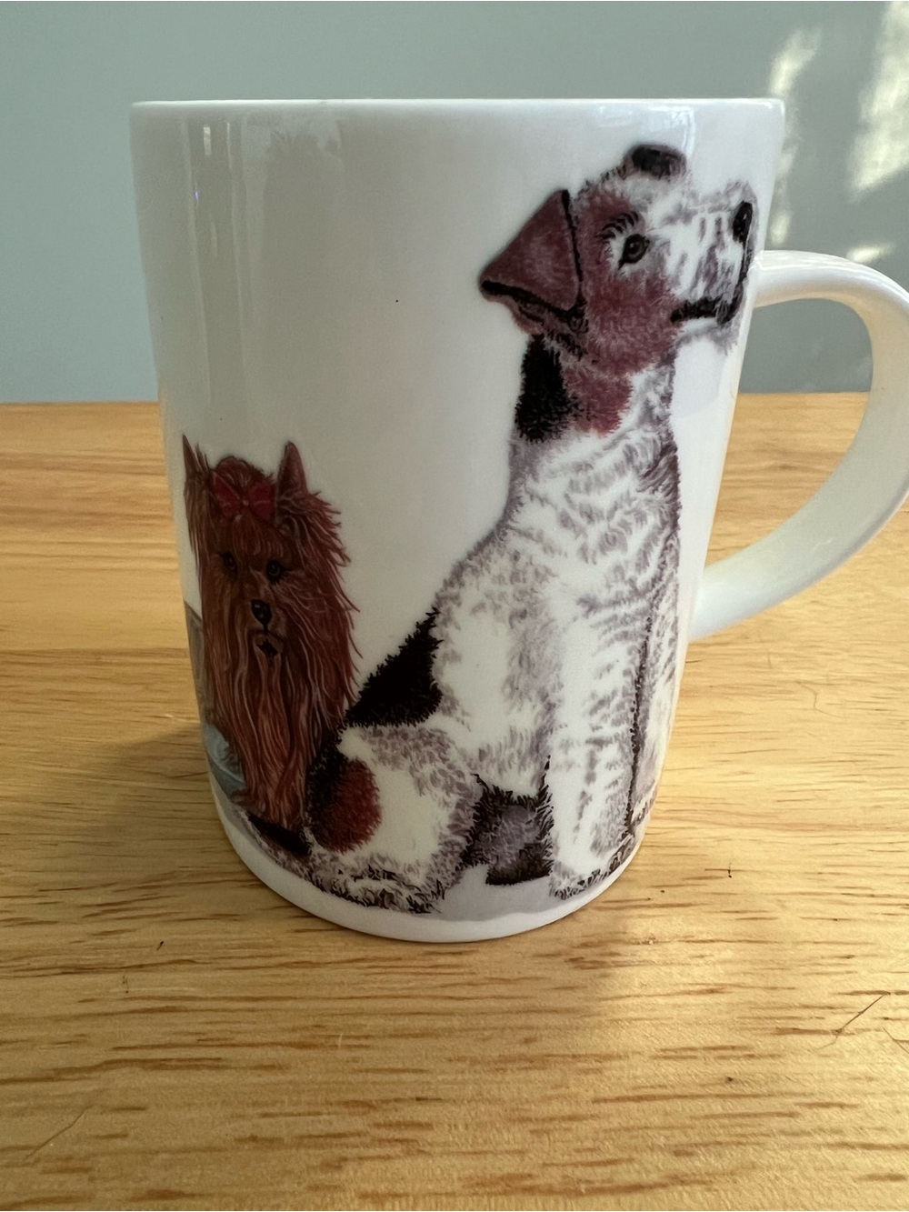 White Ceramic Dog Print Mug - Pet Lovers Design